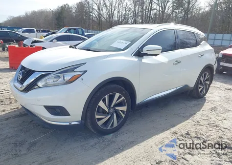 2017 Nissan Murano Platinum from USA, damaged, VIN 5N1AZ2MG4HN165184